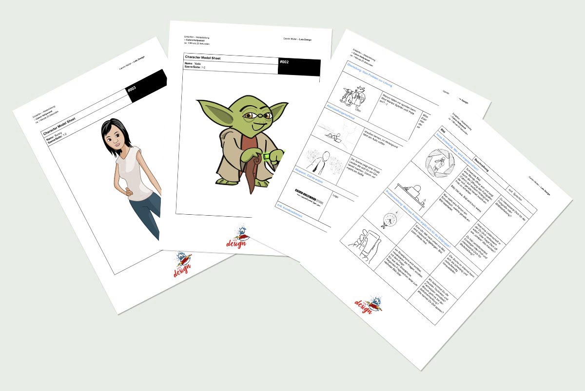 Storyboard Character Sheets