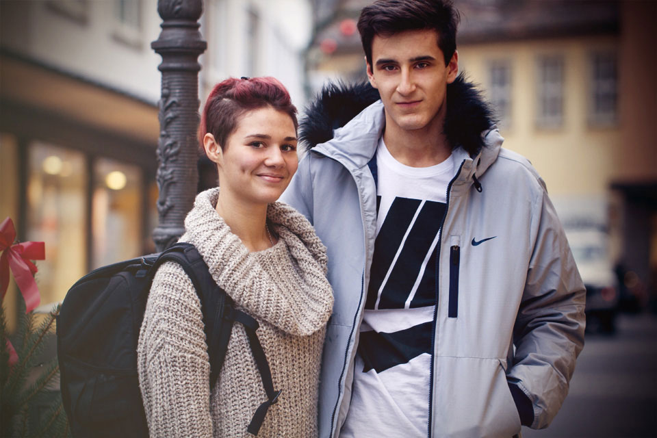 Paar Fotoshooting, Würzburg Innenstadt